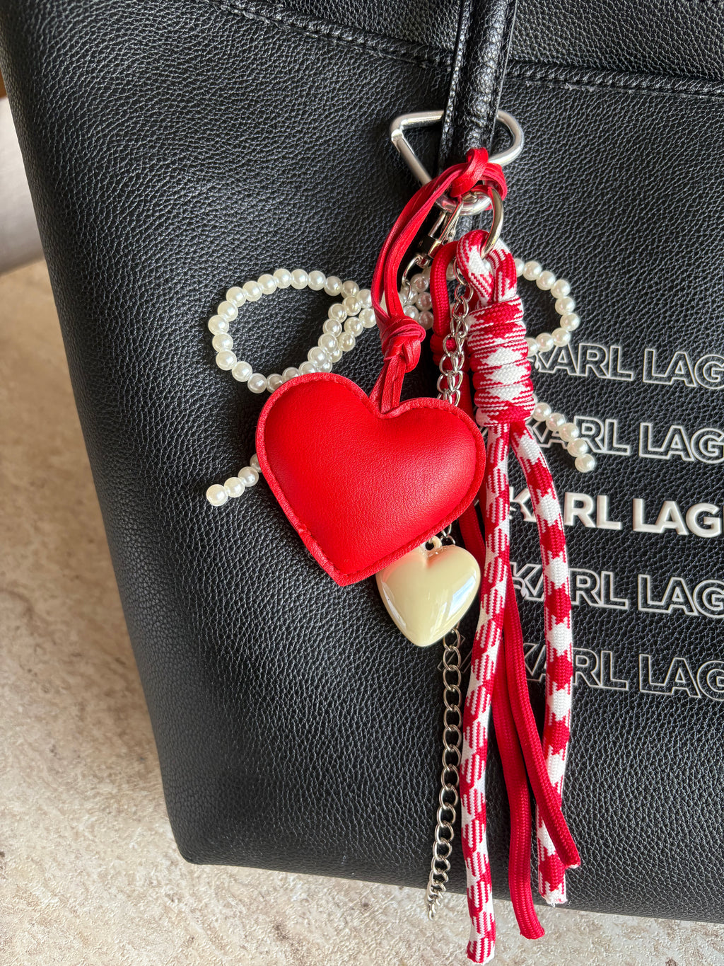 Bag charm coeur passion
