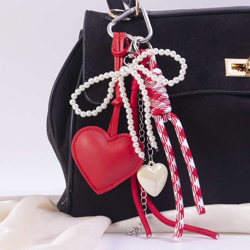 Bag charm coeur passion