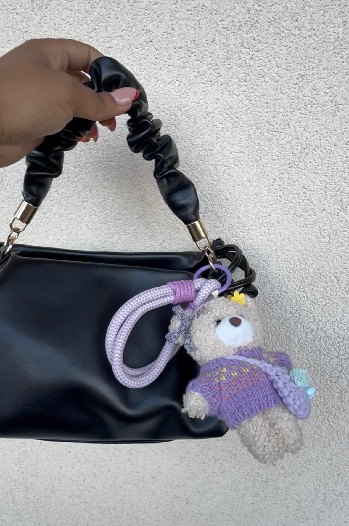 Bag charm Teddy Sweet Violet