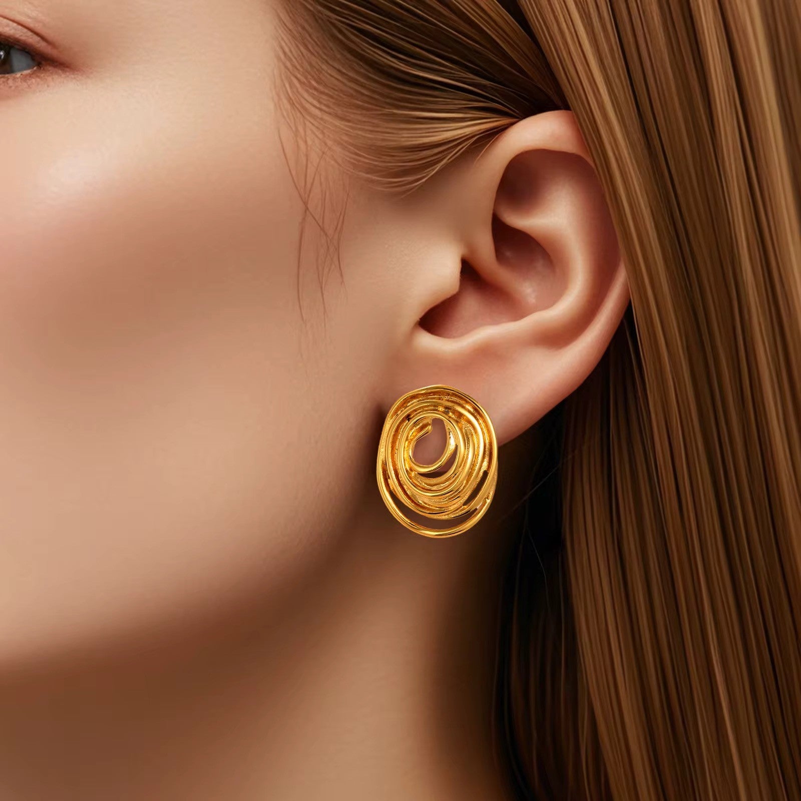 Boucles d'oreilles Halo